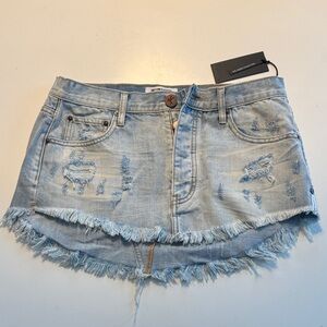 NWT - One Teaspoon Junk Yard Mini Skirt